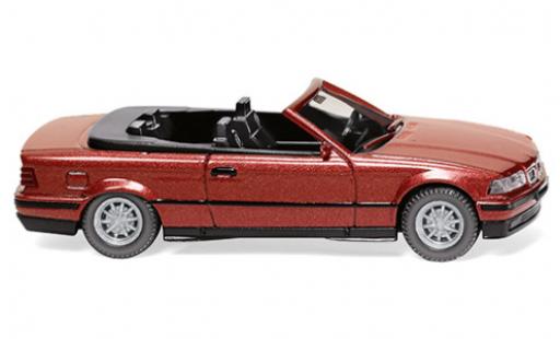 Modelauto Bmw 325 Cabriolet i (E36) metallic rood 1993 1/87 Wiking