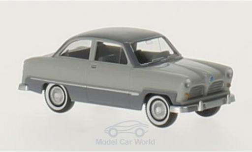 Modelauto Ford Taunus Berline 12 M grijs/grijs 1/87 Wiking