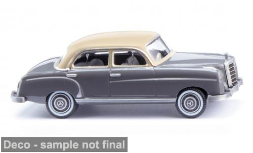 Modelauto Mercedes 220 Base grijs/beige 1954 1/87 Wiking