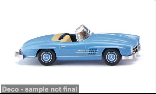 Modelauto Mercedes 300 Base SL blauw 1957 1/87 Wiking
