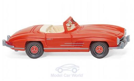 Modelauto Mercedes 300 Roadster SL rood 1957 1/87 Wiking