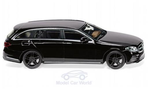Modelauto Mercedes Classe E Base AMG (S213) zwart 1/87 Wiking