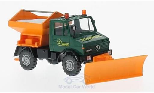 Modelauto Mercedes Unimog Base U 1300 Rinnen Winterdienst 1/87 Wiking