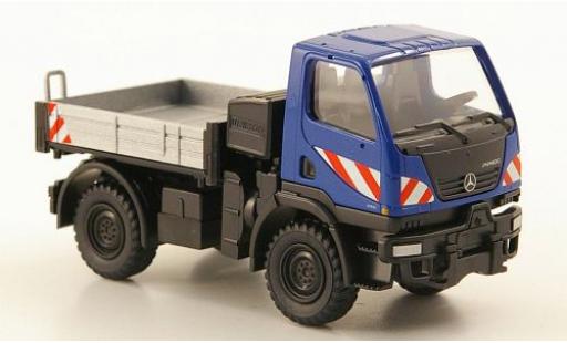 Modelauto Mercedes Unimog Base U20 laadbak blauw 1/87 Wiking