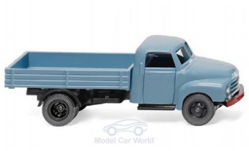 Modelauto Opel Blitz Base blauw laadbakn-LKW 1/87 Wiking