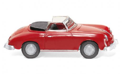 Modelauto Porsche 356 C C Cabriolet rood 1959 1/87 Wiking