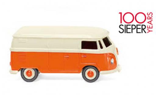 Modelauto Volkswagen T1 B Bestelwagen beige/oranje 1963 100 ann&Atilde;&copy;es Sieper 1/87 Wiking