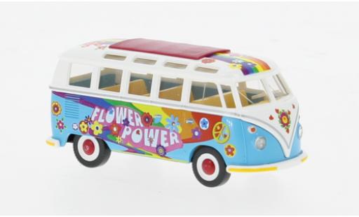 Modelauto Volkswagen T1 Base Sambabus Flower Power 1/87 Wiking