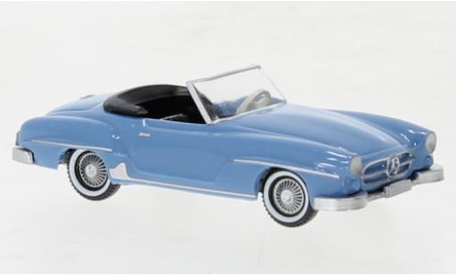 Modelauto Mercedes CLA Base 190 SL (W121) blauw 1955 1/87 Wiking