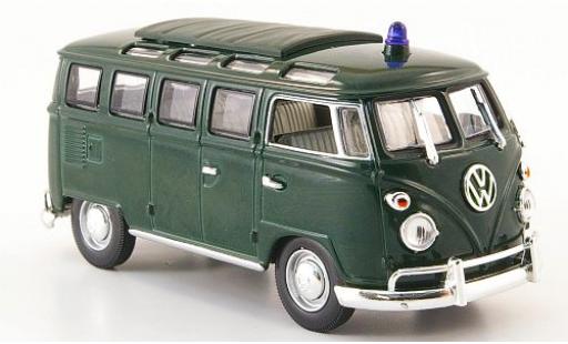 Modelauto Volkswagen T1 Base Samba politie groen 1/43 Yat Ming